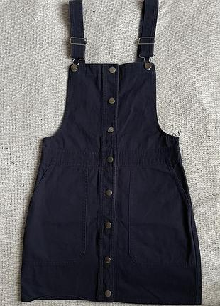 Mango джинсовый сарафан на пуговицах (button denim sandress)