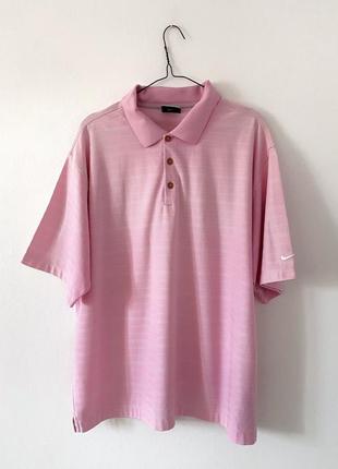 Розовое поло nike golf