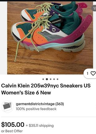 Calvin klein 205w39nyc кроссовки