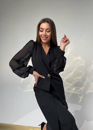 Сукня тканина: шифон та креп костюмка