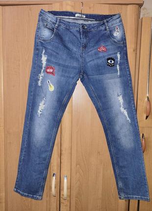 Женские классные стрейчевые джинсы от blue seven p l,xl идеальное состояние.