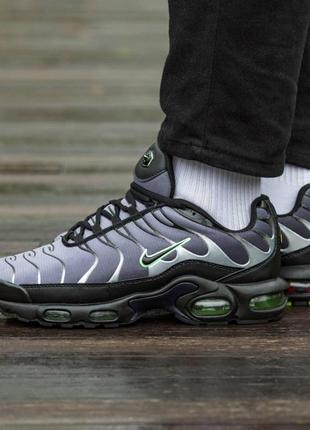 Кроссовки мужские nike light air max tn grey&black premium