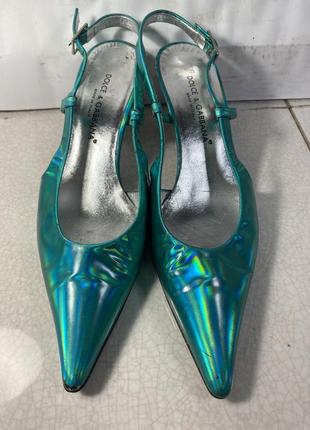 Dolce & gabbana туфли босоножки женские р37 1/2, 24см