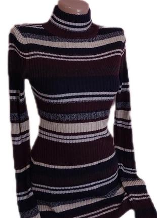 Акция 1+1 = 3 красивый гольф в рубчик h&m 40% хлопок 9% шерсть