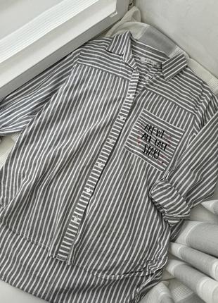 Сорочка у смужку бавовна