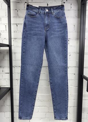 Джинсы high waist & mom fit женские vila синие (12345908)