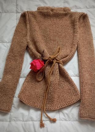 Теплый свитер bottega veneta original, альпака+кашемир