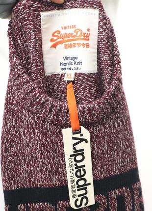 Чоловічий новий светр кофта superdry big logo оригінал [ xl ]7 фото