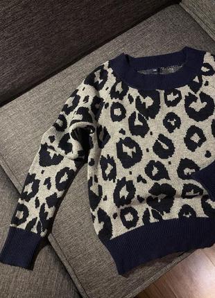 Стильный свитер в леопардовый принт 🐆
