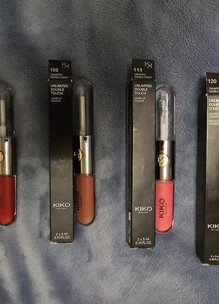 Стійка помада kiko milano double touch