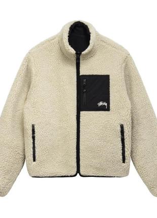 Шерпа stussy 8 ball jacket 2в1