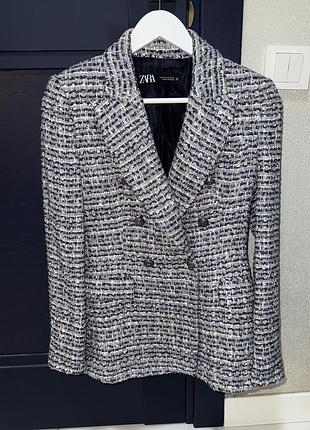 Твідовий піджак zara