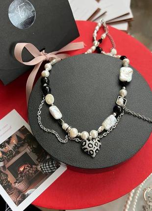 Колье с перлами барокко