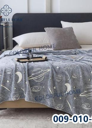 Плед светящийся в темноте 150*200 светлячок4 фото