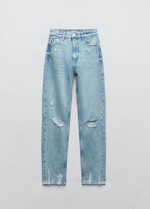 Джинси zara мом