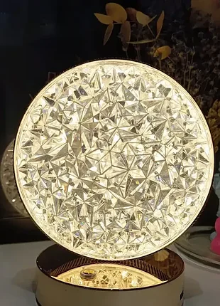 Настольная лампа месяц с кристаллами creatice table lamp · светодиодный круглый светильник - ночник