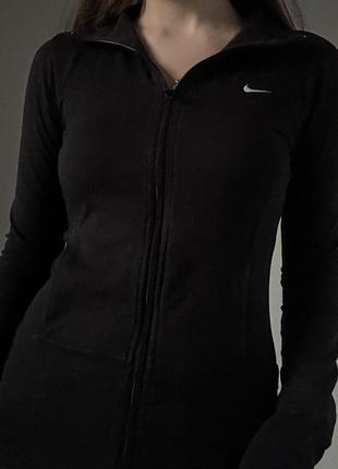 Тренувальна кофта nike приталена на змійці з карманами