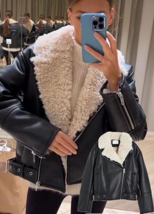 Дубленка h&m