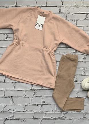 Костюм zara стильний костюм зара на дівчинку костюм на весну 104 см