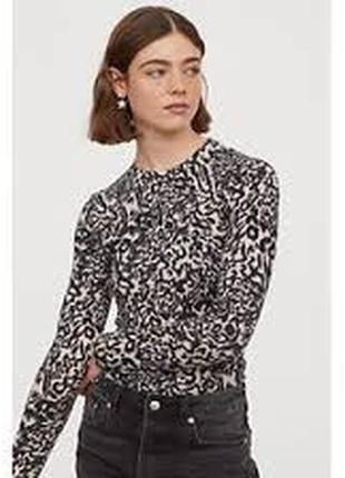 H&m. товар з англії. джемпер леопардовий.