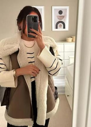 Трендова жилетка під zara, безрукавка тепла