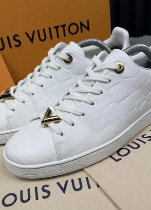 Louis vuitton frontrow sneakers crocodile жіночі кросівки оригінал 37.5 eur