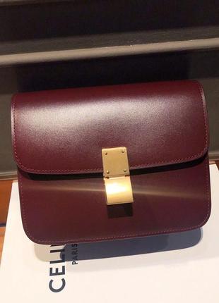 Сумка celine box в наявності в стилі вінтаж