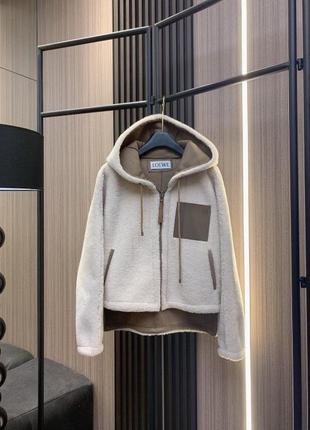 Куртка loewe кожа и овчина