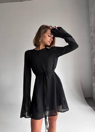 Платье платье мини короткая шифон
