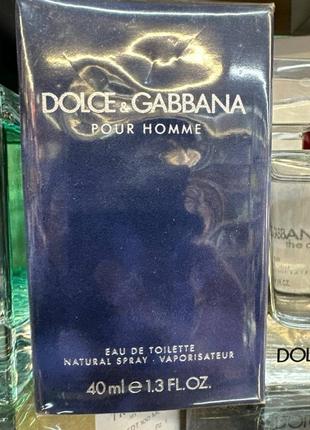 Dolce gabbana pour homme туалетна вода 40мл