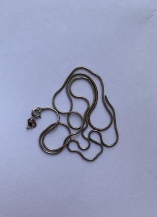 Срібний ланцюжок снейк 45 см