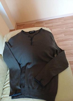 Джемпер поло женский 100% шерсть мериноса кожа от the kooples