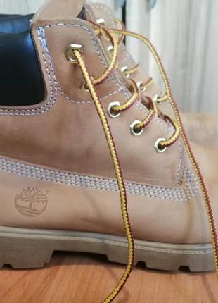 Кожаные  подростковые ботинки timberland