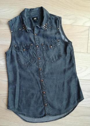 Літня джинсова сорочка