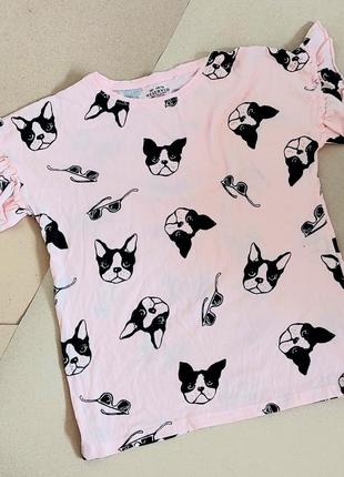 Футболка детская с песиками