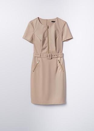 Платье из эко-кожи mohito s