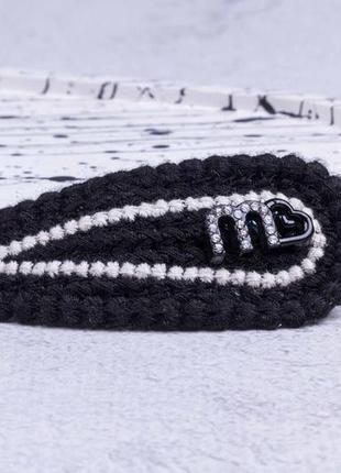 Заколка хлопушка для волос, черная булавка