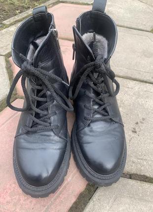 Кожаные ботиночки. размер 39