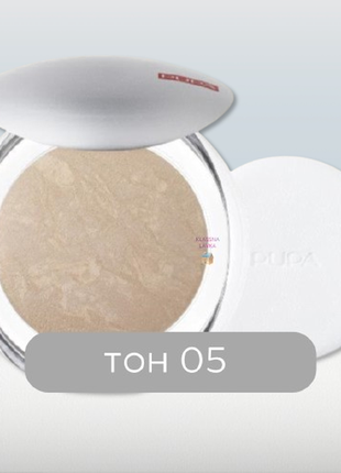 Пудра для лица pupa тон 05 luminys silky baked face powder