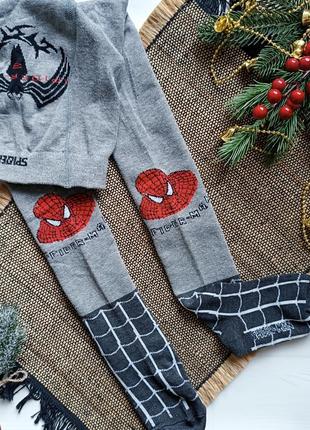 Демисезонные детские колготы человек паук