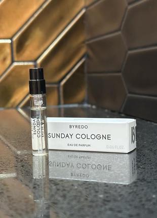 Оригинальный пробник парфюмированная вода byredo parfums sunday cologne