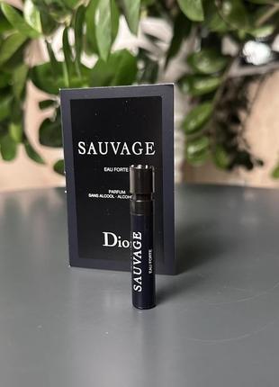 Оригинальный пробник парфюма духи christian dior sauvage eau forte