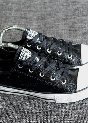 Кеды converse chuck taylor all star black glitter оригинал