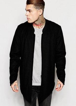 Бомбер удлиненный, ветровка мужская asos, размер s (арт800)