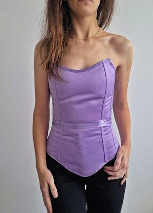 Корсет лавандовий