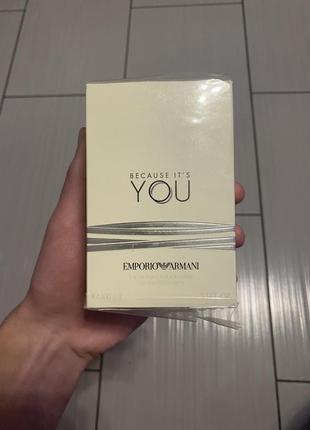 Парфум emporio armani because it´s you 100 мл ( нові, оригінал запаковані )