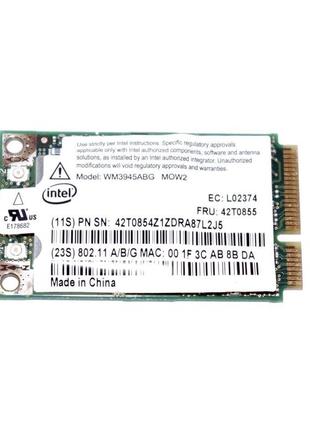 Wi-fi модуль – intel pro/wireless 3945abg "(wm3945abg mow2)' minipci-e