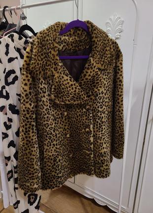 Шуба коричнева