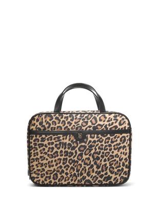 Дорожня леопардова кейс косметичка leopard travel toiletry bag