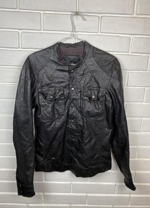 Мужская кожаная куртка allsaints